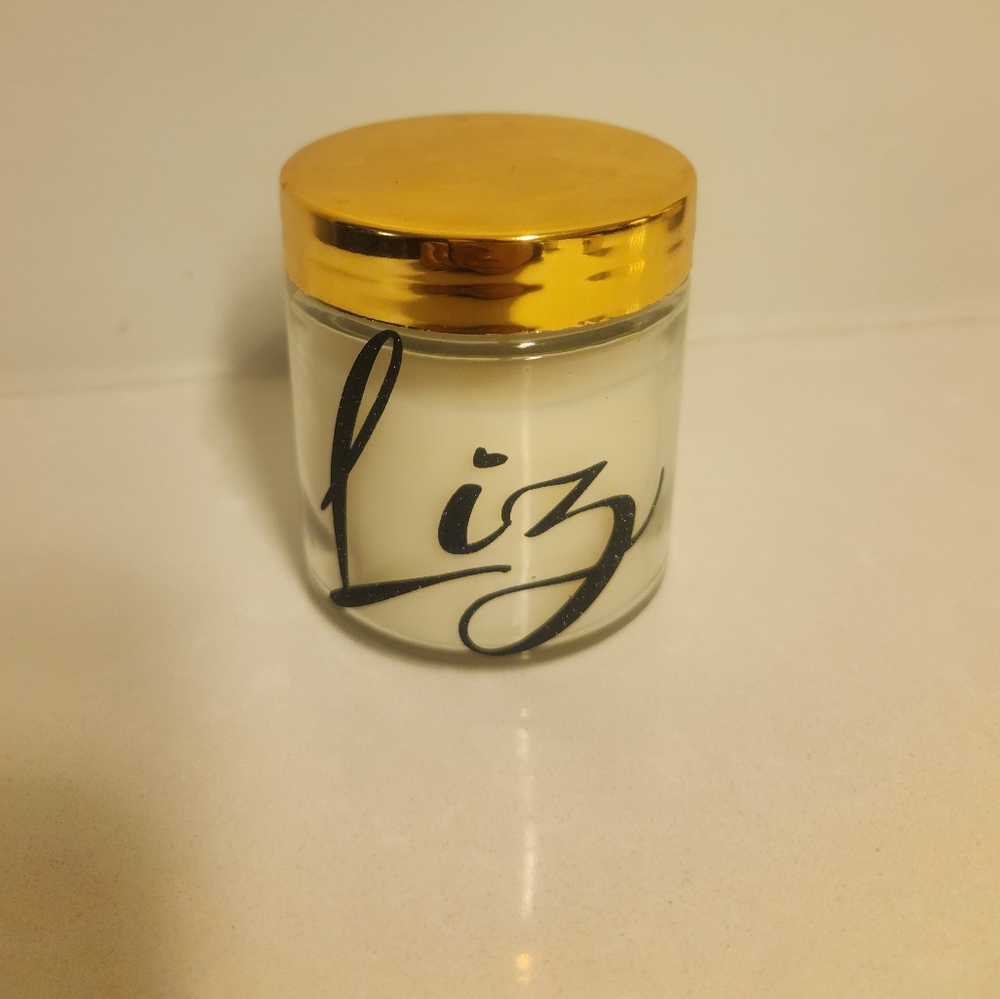 PERSONALIZED Coastal Scent Candles With Gold Lids for Bridesmaids